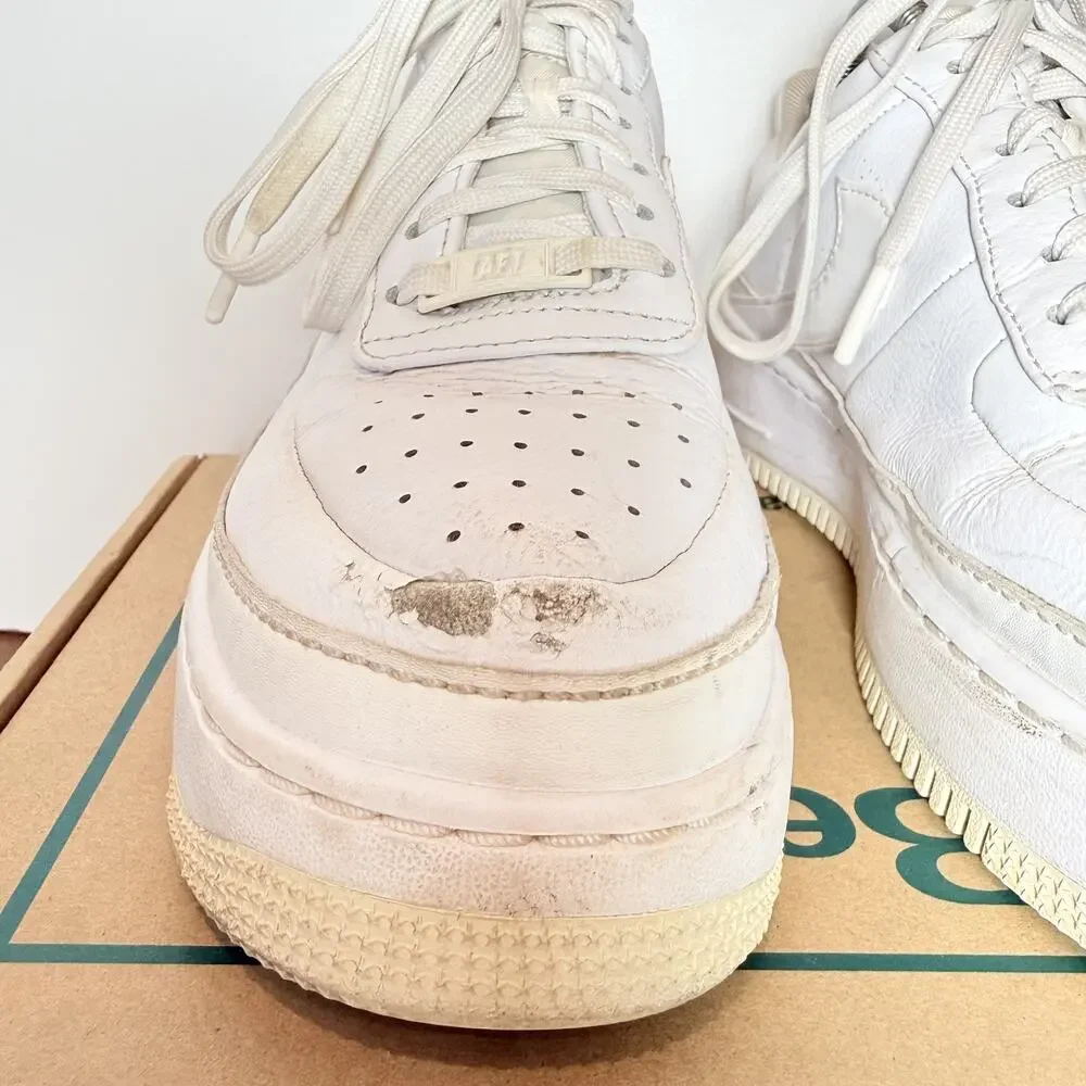 Nike Air Force 1 Jester XX Triple White Womens Shoes Size 10 AF1 Low Sneakers